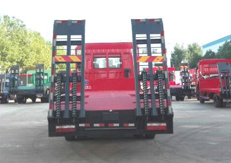 國五東風后雙橋平板運輸車
