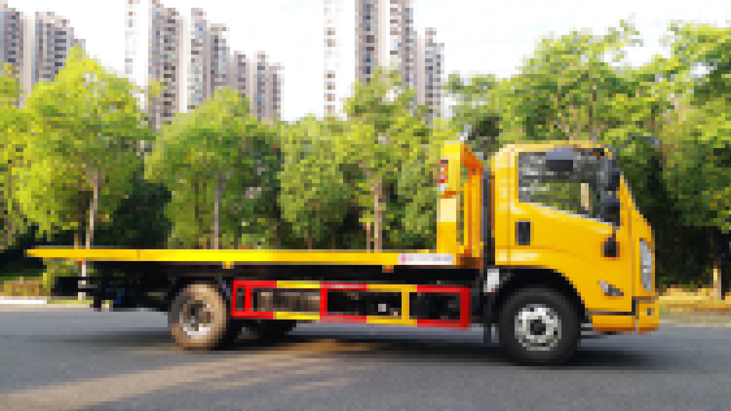 國六江鈴凱銳黃牌一體板清障車